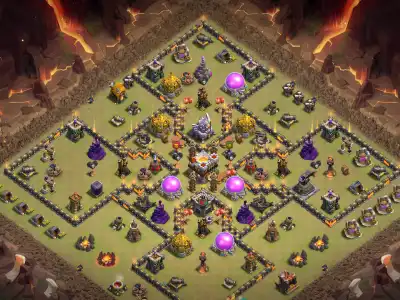 Layout TH11 War Base Copy Link | Anti 2 Star Ring Style Layout