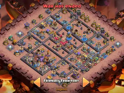 Layout TH18 War Base Anti 2 Star Layout for Clash of Clans