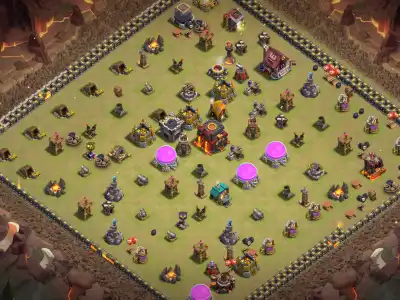 Layout TH10 War Hybrid Base Layout with Anti 2 Star Core