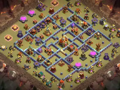 Layout TH16 War Base Copy Link Anti 2 Star Ring Layout