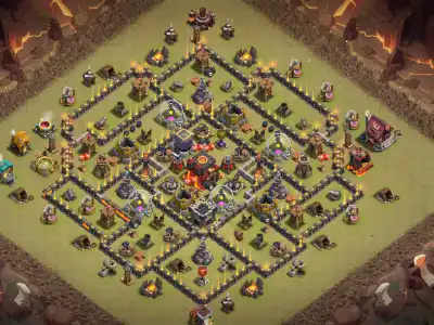 Layout TH10 Legend League Base Anti Air Layout for Clash of Clans