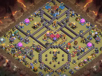 Layout TH18 War Base Anti 2 Star for Legend League and CWL