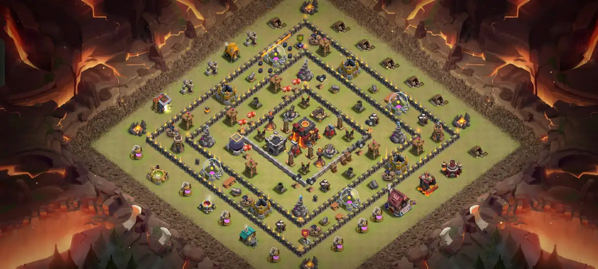 TH10 War Base for Clash of Clans | Legend League Copy Link