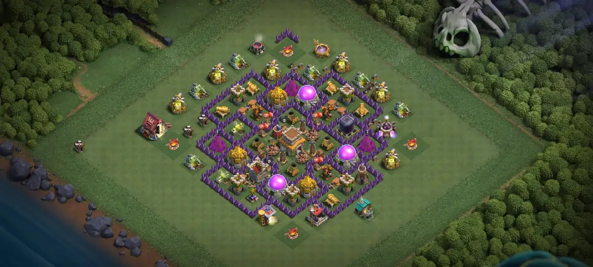 TH8 Hybrid Base with Anti Dragon Air Defense Core