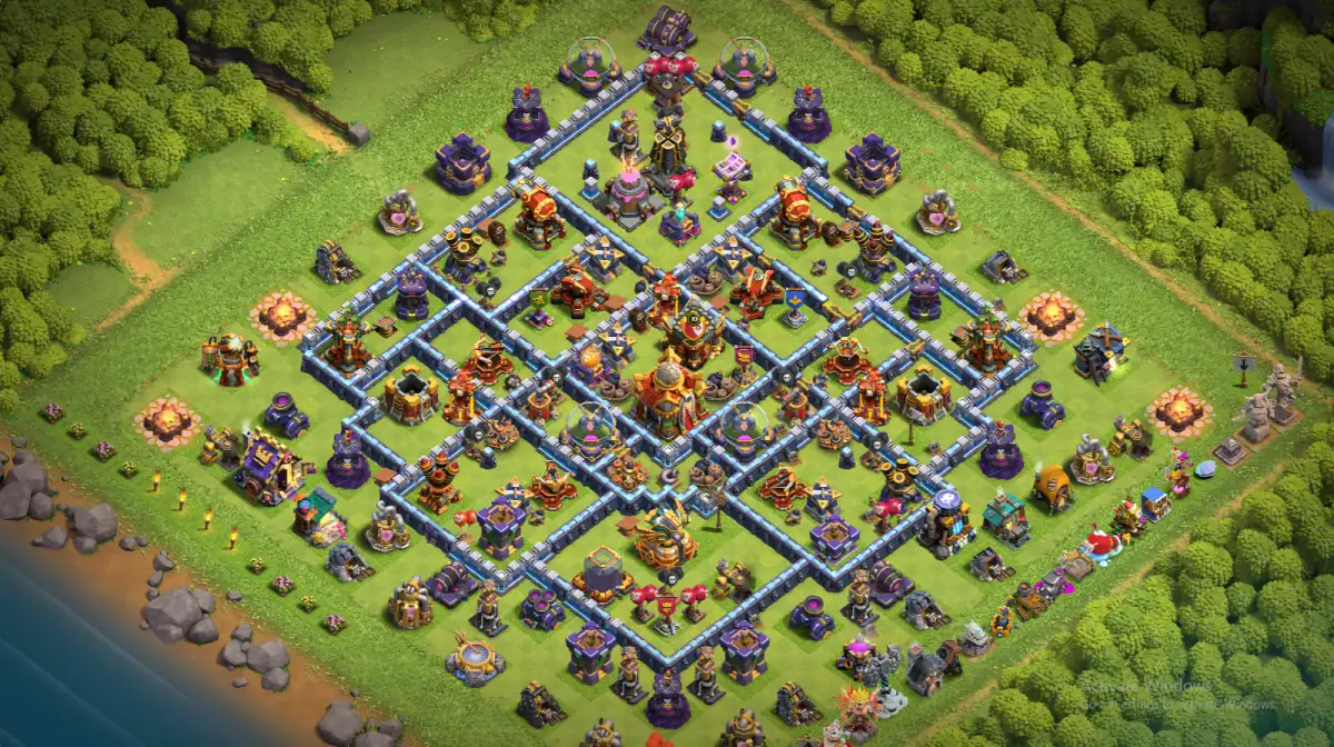 TH16 War Base Anti 2 Star Layout for Legend League