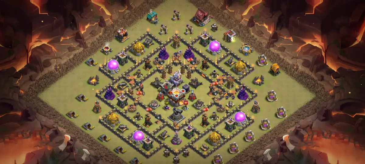 TH11 War Base Anti 2 Star Layout for Clash of Clans
