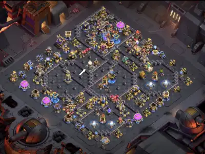 Layout TH18 War Base Anti 3 Star for clash of clans Copy Link