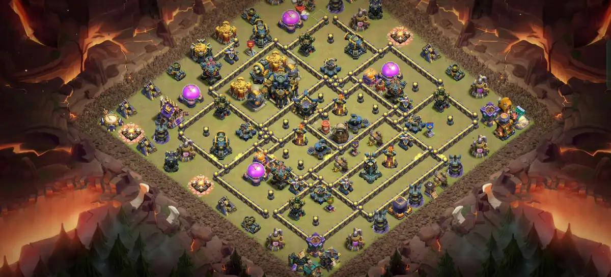 TH17 War Base with Tough Core Pathing and Copy Link