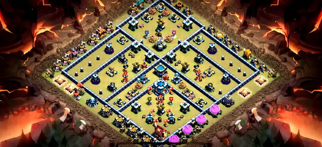 Layout Safe TH13 War Coc Layout | Anti Everything League22