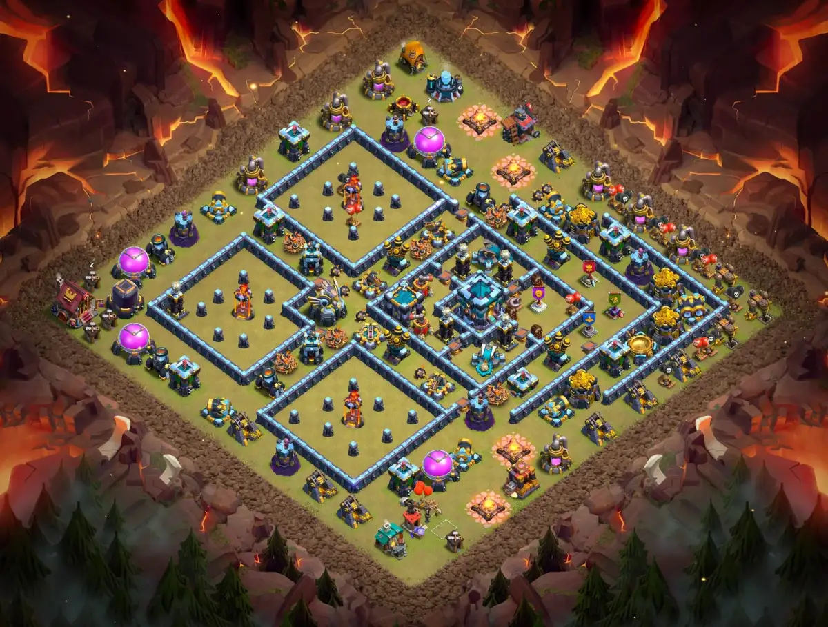 TH13 War Base Anti 3 Star for Clash of Clans