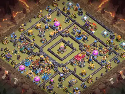 Layout TH18 War Base Anti 2 Star for Legend League Copy Link