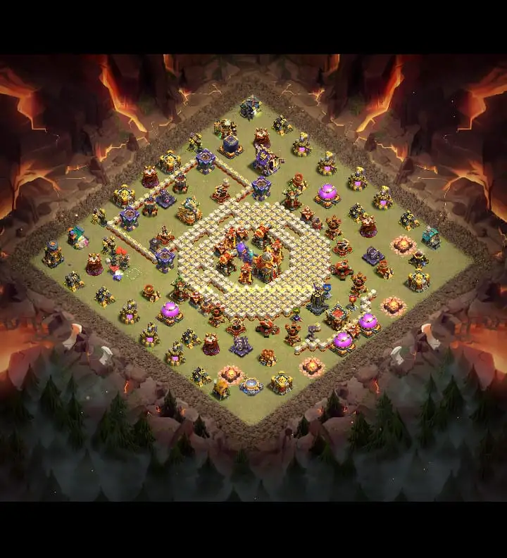 TH16 War Base Copy Link for Clash of Clans Anti 2 Star