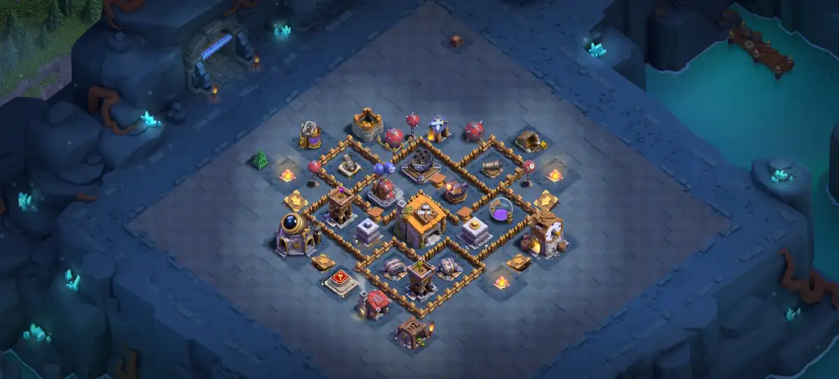 BH6 Builder Base Layout for Clash of Clans | Safe Core Build