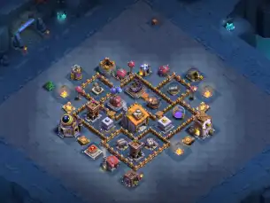 BH6 Builder Base Layout for Clash of Clans | Safe Core Build