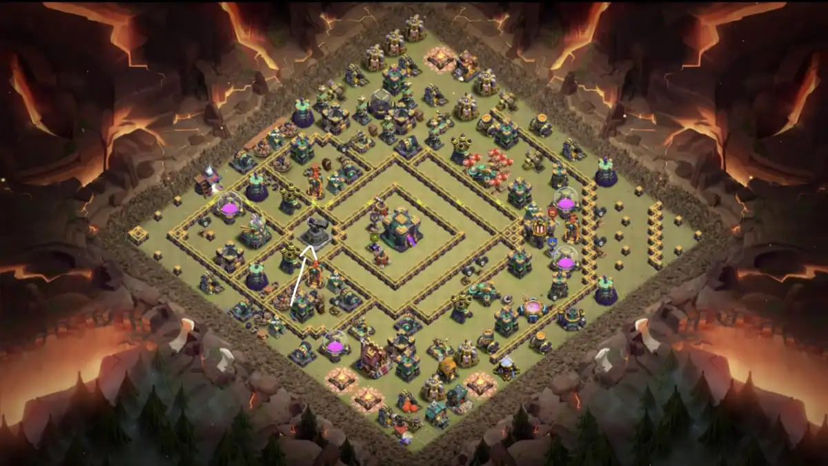 TH14 War Base Anti 3 Star Ring Layout | clash of clans