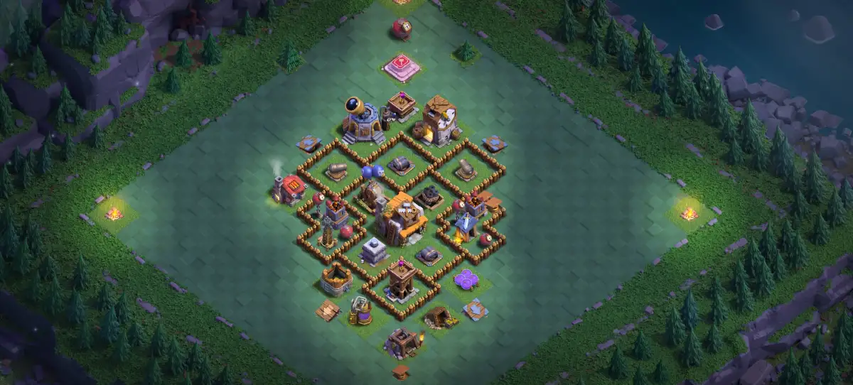BH5 Builder Base Layout for Clash of Clans with Strong Core