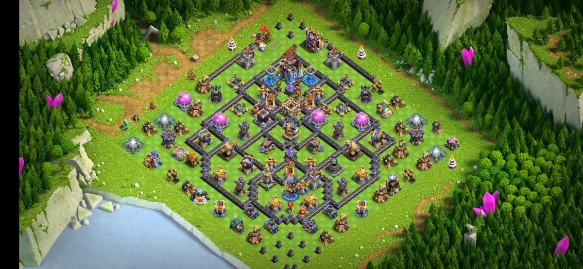 TH18 War Base Anti 2 Star Layout for Clash of Clans