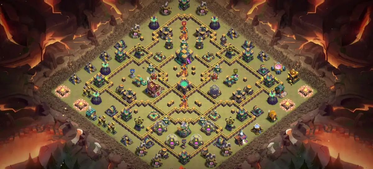 TH14 War Badr Base for COC with Diamond Core Copy Link