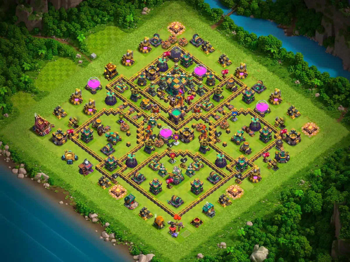 TH14 Legend League Base Layout for Clash of Clans Defense