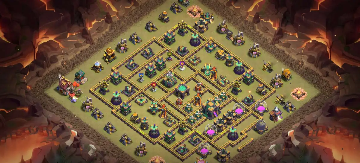 TH14 War Badr Defense Base for CoC | Clash of Clans Copy