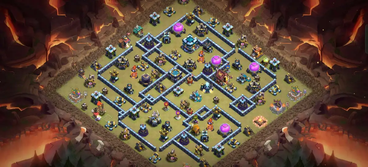 TH13 War Base for Clash of Clans with Copy Link