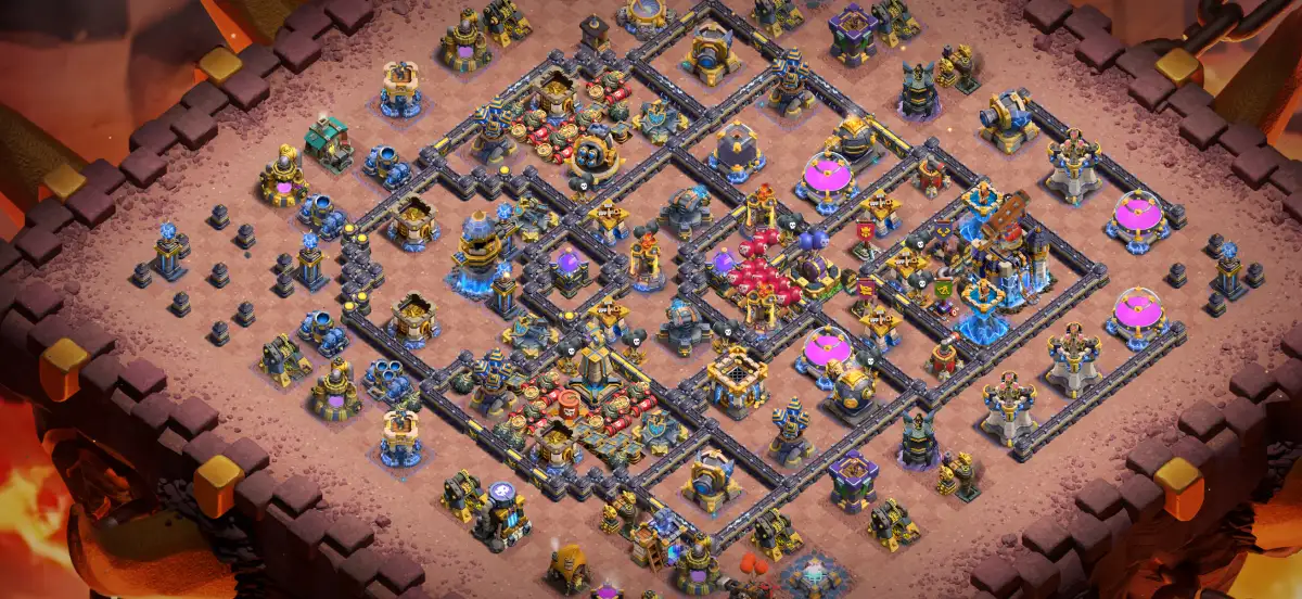 Strong TH18 War Anti 2 Star CoC Base Layout for Legend League