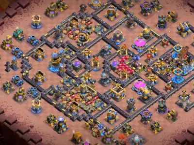 Layout Strong TH18 War Anti 2 Star CoC Base Layout for Legend League