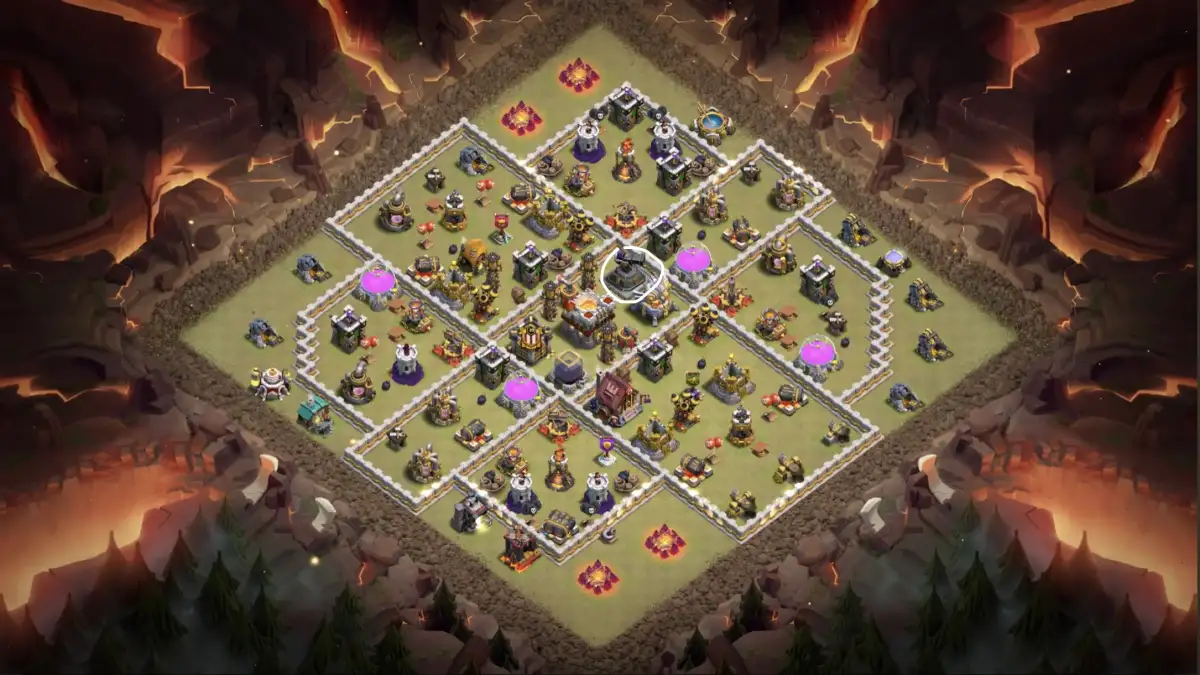 TH11 War Badr Anti 3 Star Base for CoC Copy Link