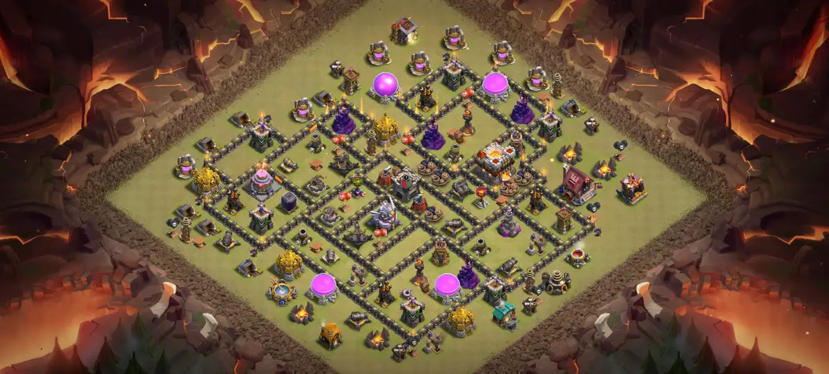 TH11 War Base Anti 2 Star Layout for Clash of Clans