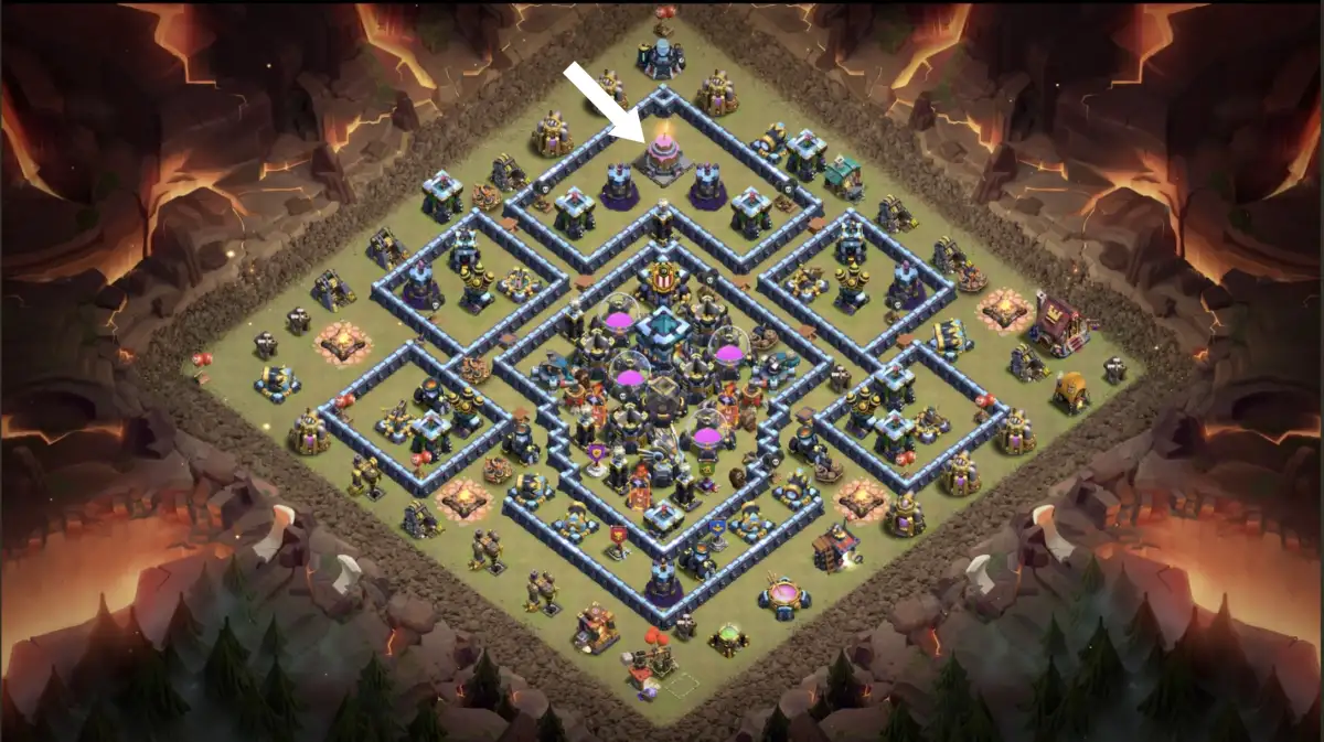 TH13 War Badr Anti 3 Star Base for COC Copy Link