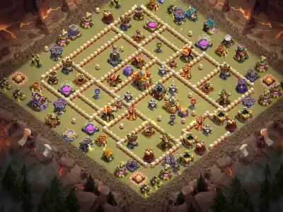 Layout TH16 War Base Copy Link | Anti 2 Star Clash of Clans