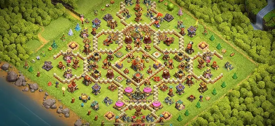 Layout Farm-Safe TH16 Defense Coc Layout | Anti Everything clash defense