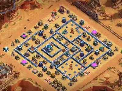 Layout New TH13 Anti 3 Star War Base Layout 2026 Defense