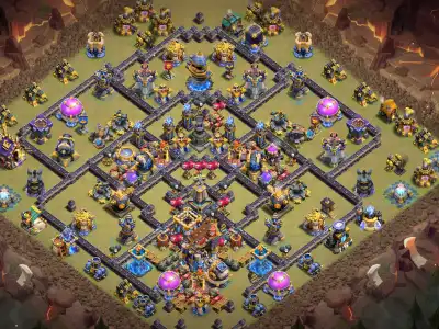 Layout TH18 War Base Anti 2 Star for Legend League Copy Link
