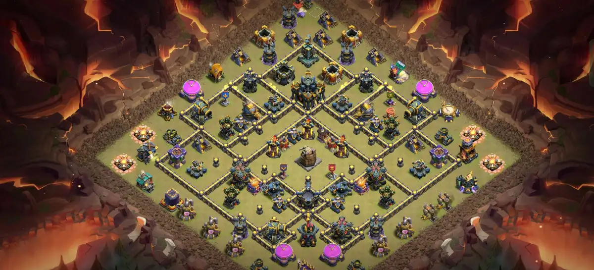 TH17 War Base Anti 2 Star Layout for Clash of Clans