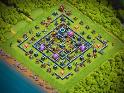 Layout TH13 Farming Base Anti 3 Star for Clash of Clans