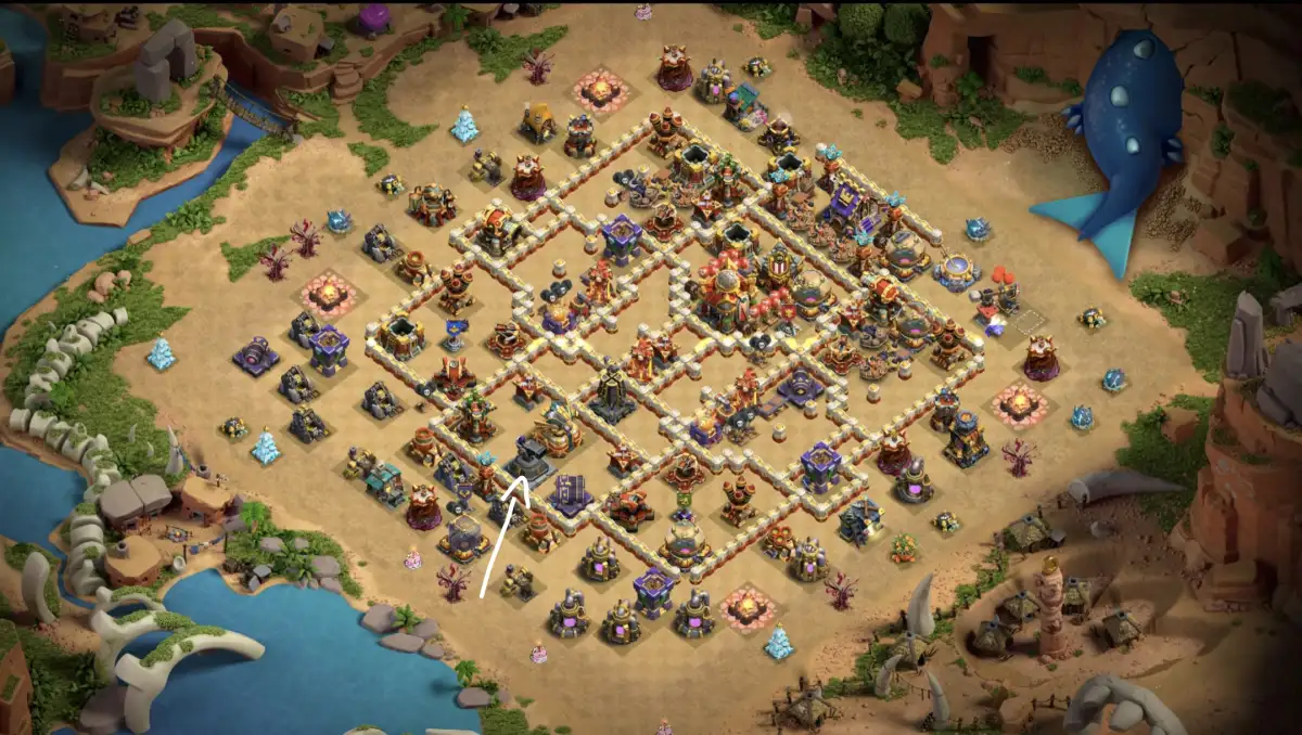 TH16 War Base Anti 3 Star Clash of Clans Copy Link
