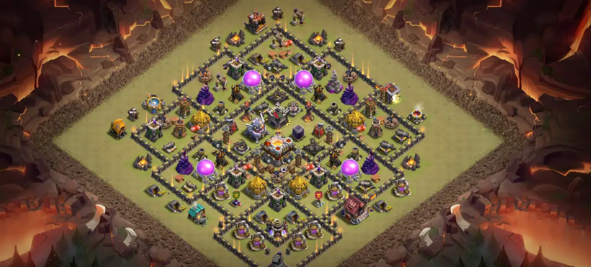 TH11 War Base with Eagle in the Core | Copy Layout