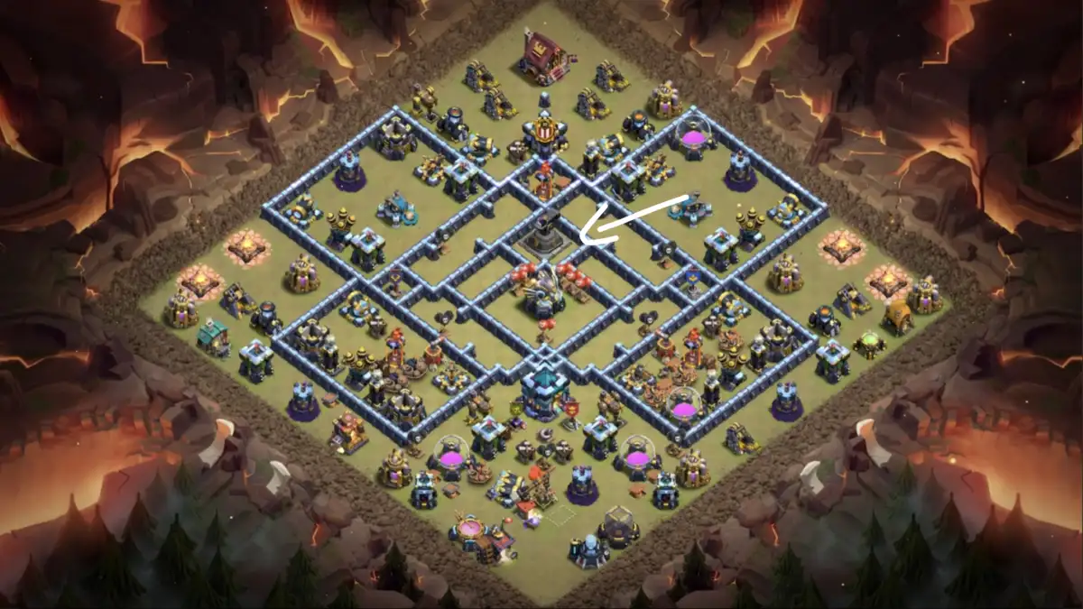 TH13 War Base Anti 3 Star Ring for Clash of Clans