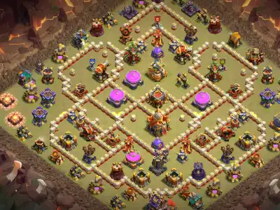 Layout TH16 War Base Copy Link | Anti 2 Star Ring Layout