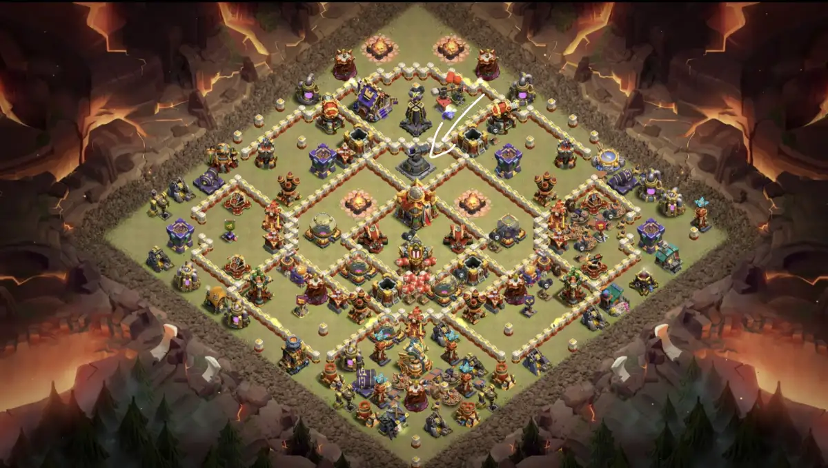 TH16 War Base Anti 3 Star | Clash of Clans Copy Link