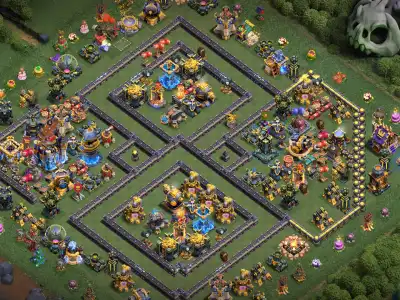 Layout TH18 Anti 3 Star War Base - Great Against Air and Ground