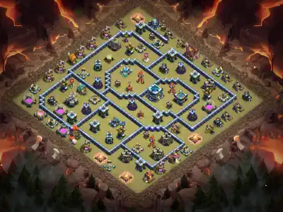 Layout TH13 Farming Base for Clash of Clans Anti Electro Dragon
