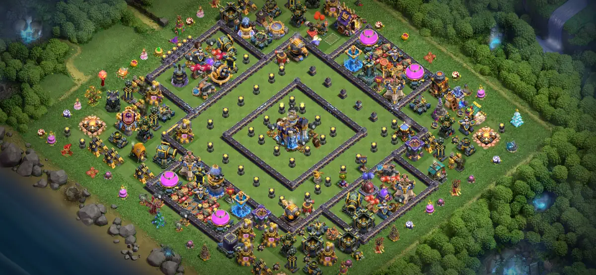 TH18 War Base – Diamond Ring Core Anti 2 Star (Copy Link)
