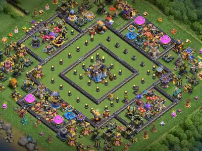 Layout TH18 War Base – Diamond Ring Core Anti 2 Star (Copy Link)