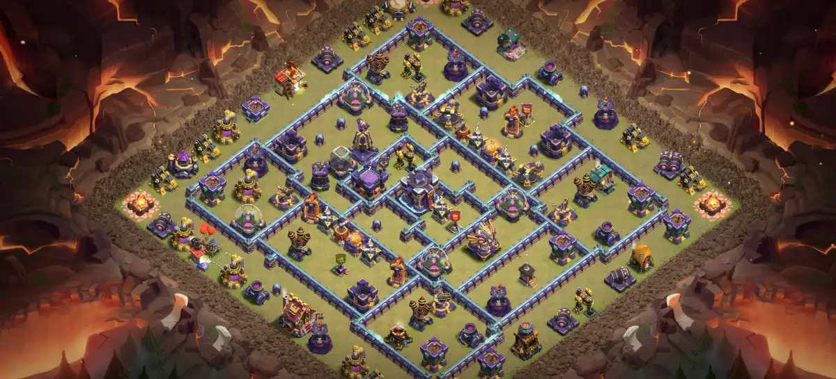 TH15 War Base Anti 2 Star Layout for Clash of Clans