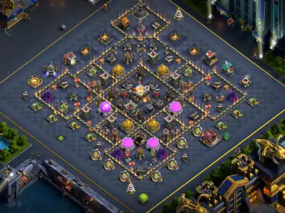 Layout TH11 War Base for coc | Anti 3 Star Ring clash of clans