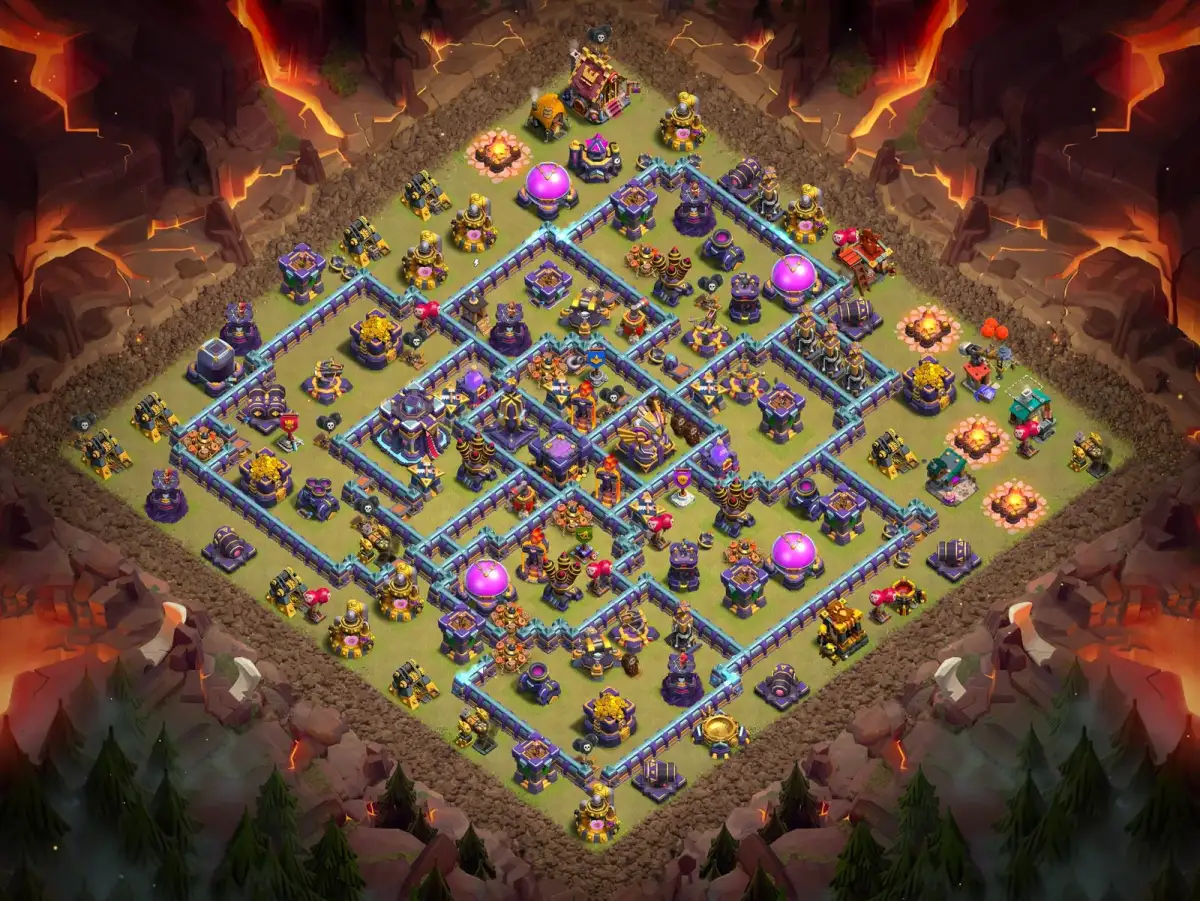 TH15 War Base Anti 3 Star Layout with Copy Link
