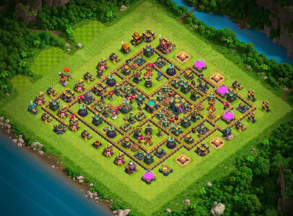 TH14 Legend League Base Layout for Clash of Clans Defense