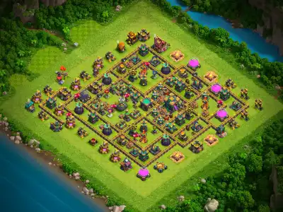 Layout TH14 Legend League Base Layout for Clash of Clans Defense